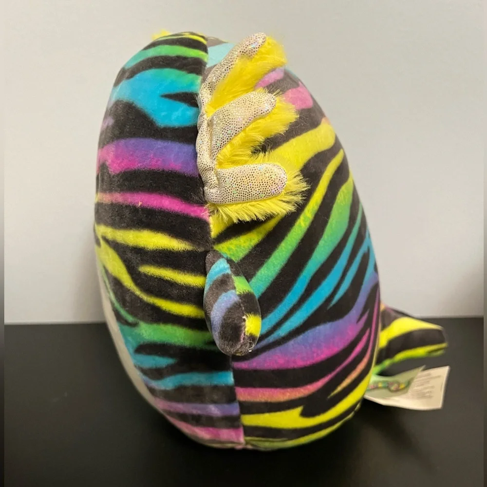 Squishmallow Axolotl Rainbow Zebra Stripe Plush 8” Stuffed Animal Mystery toy